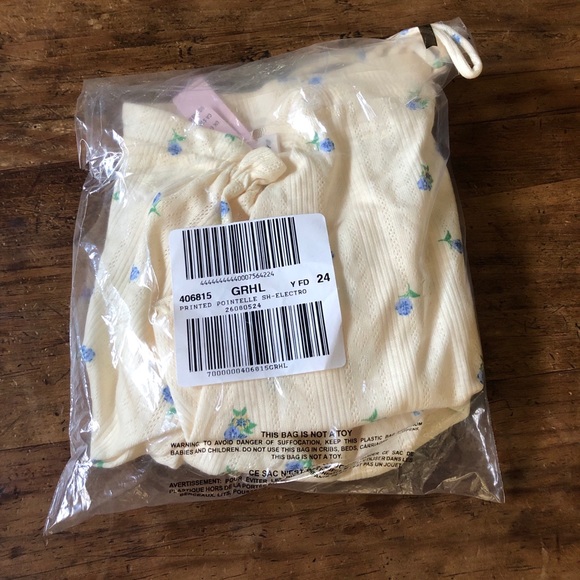 For Love & Lemons Blossom Pointelle Shorts - Picture 6 of 7